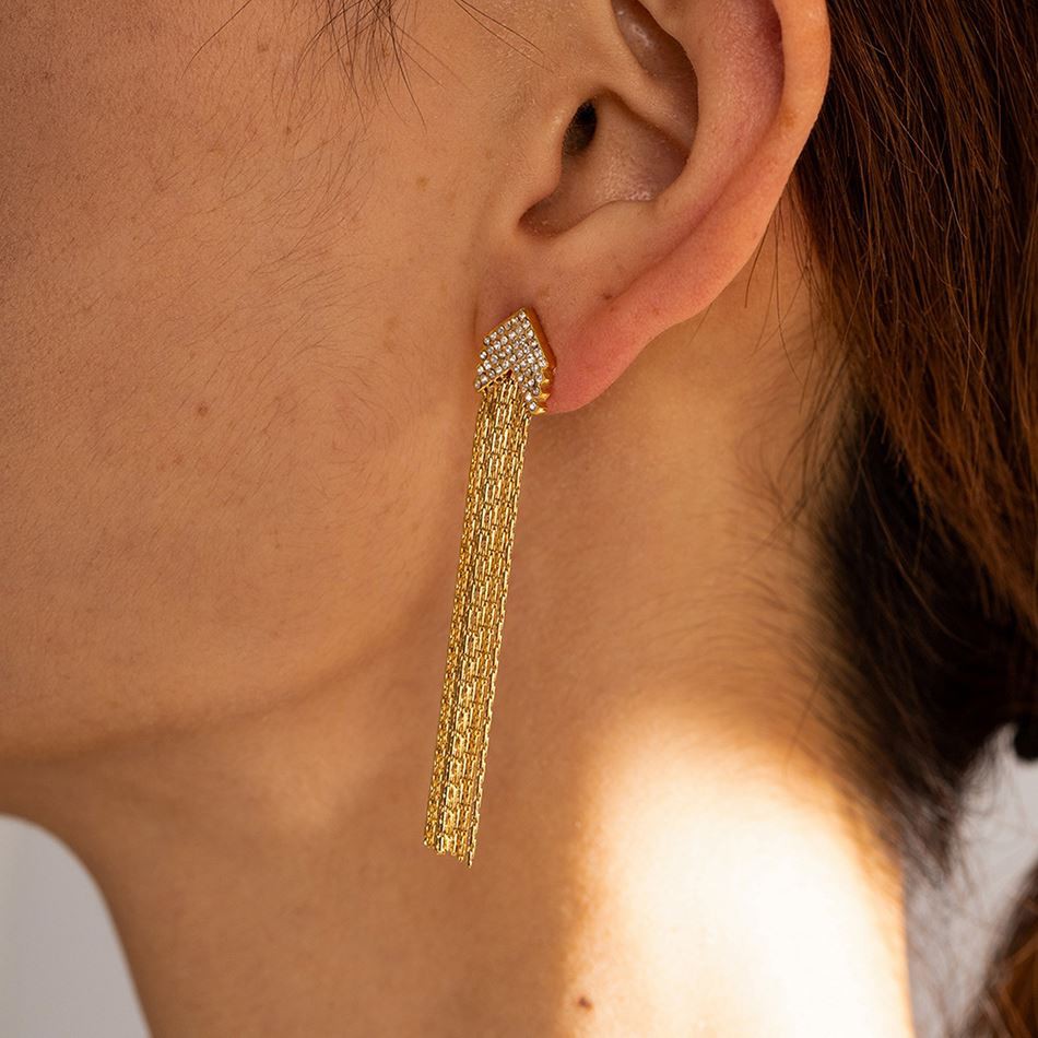 Stainless Steel Dangle Earrings
